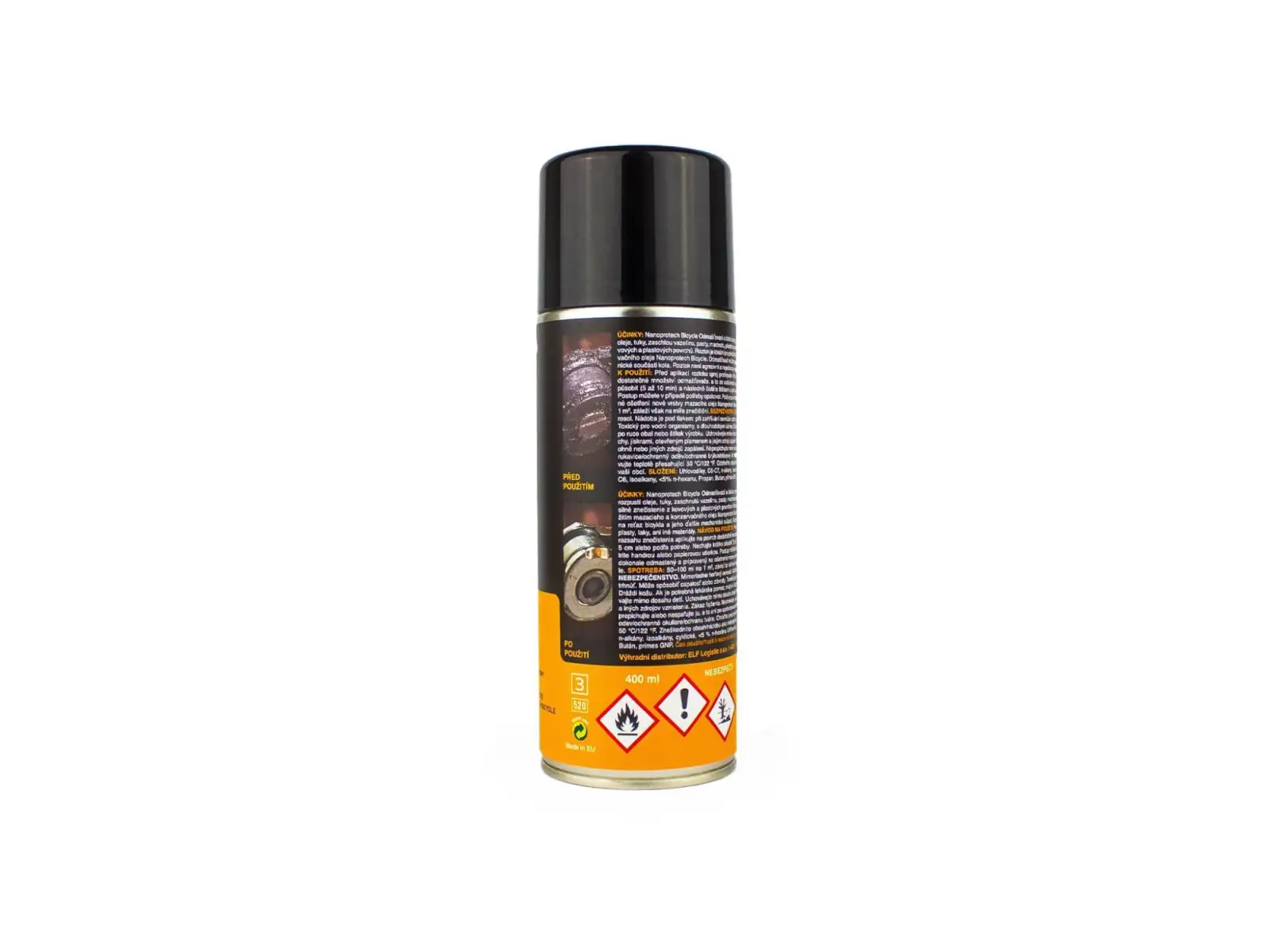 Nanoprotech Bicycle odtłuszczający i czyszczący spray do łańcucha 400 ml