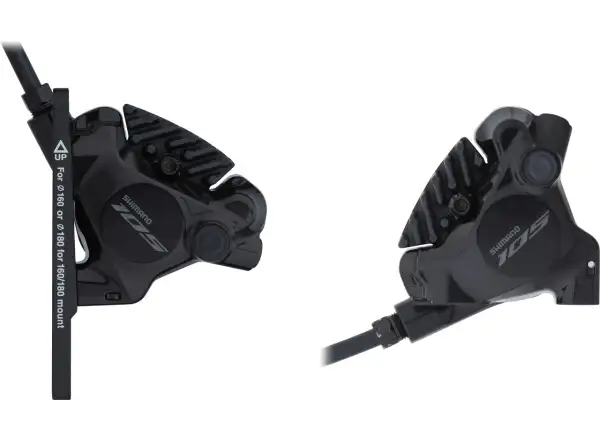 Shimano 105 Di2 BR-R7170 + ST-R7170 zestaw hamulców tarczowych przód + tył, J-kit, polymer