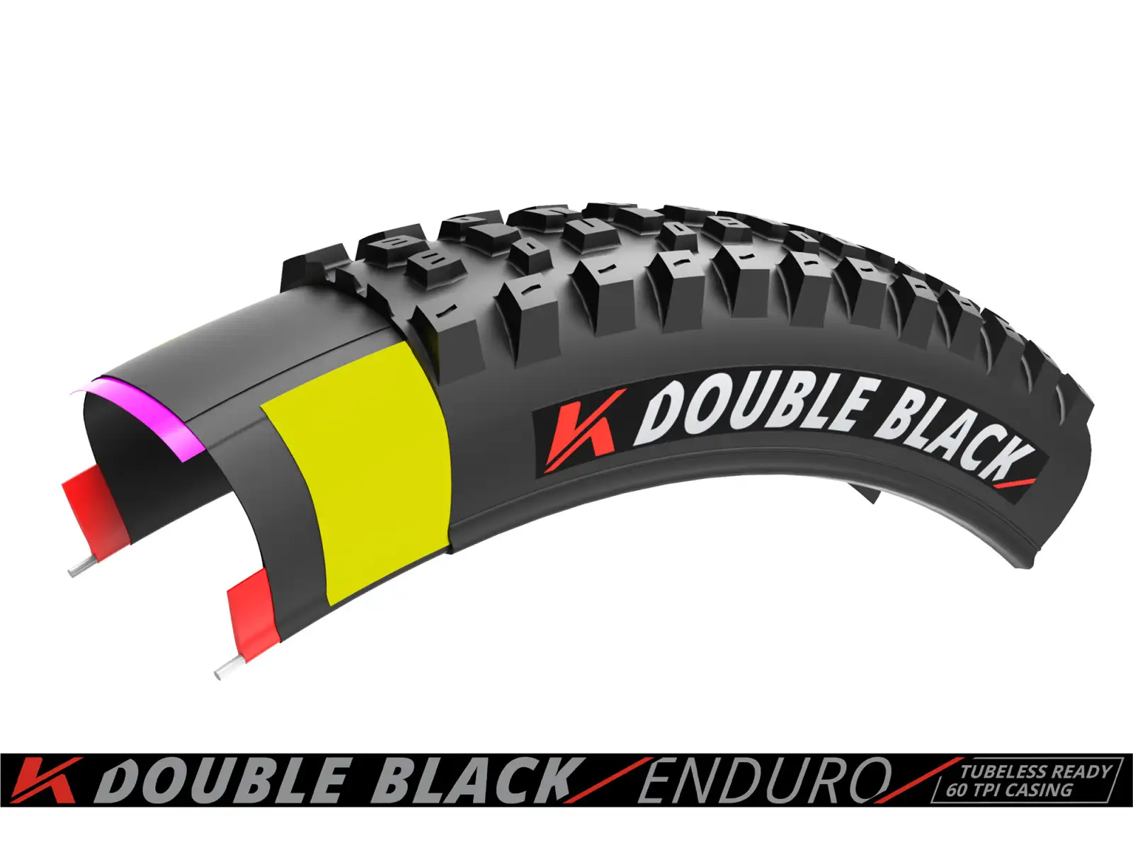Kenda K-Series Double Black Trail 60TPI K-1265 TR 27,5x2,40" opona MTB kevlarowa