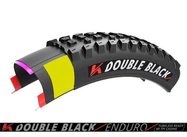 Kenda K-Series Double Black Trail 60TPI K-1265 TR 27,5x2,40" opona MTB kevlarowa