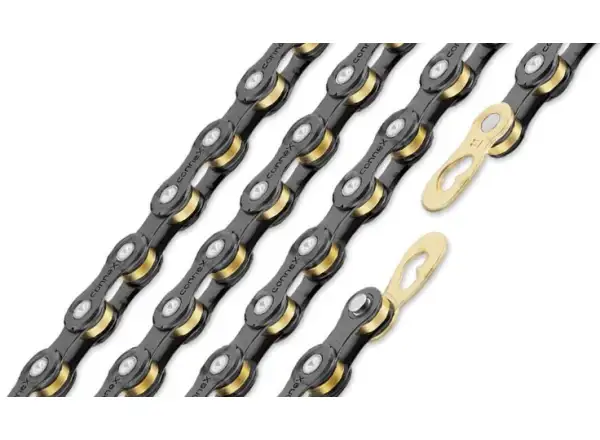 Connex 11sB WAX 11sp. łańcuch 126 ogniw black/gold