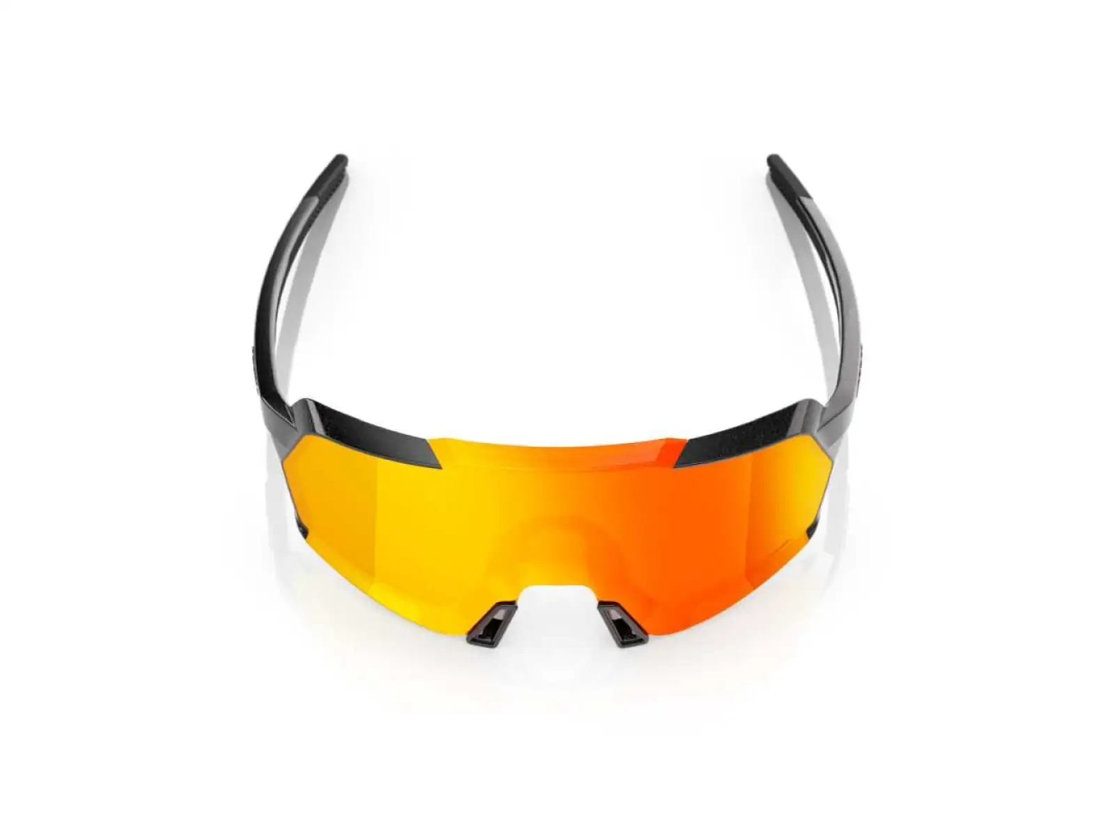 100% Korbin okulary Gloss Metallic Black HiPER Red Multilayer Mirror