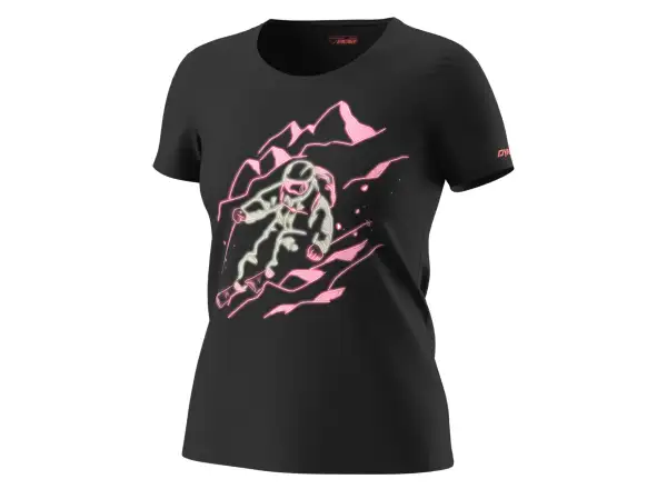 Dynafit Blacklight Cotton damska koszulka z krótkim rękawem Black Out