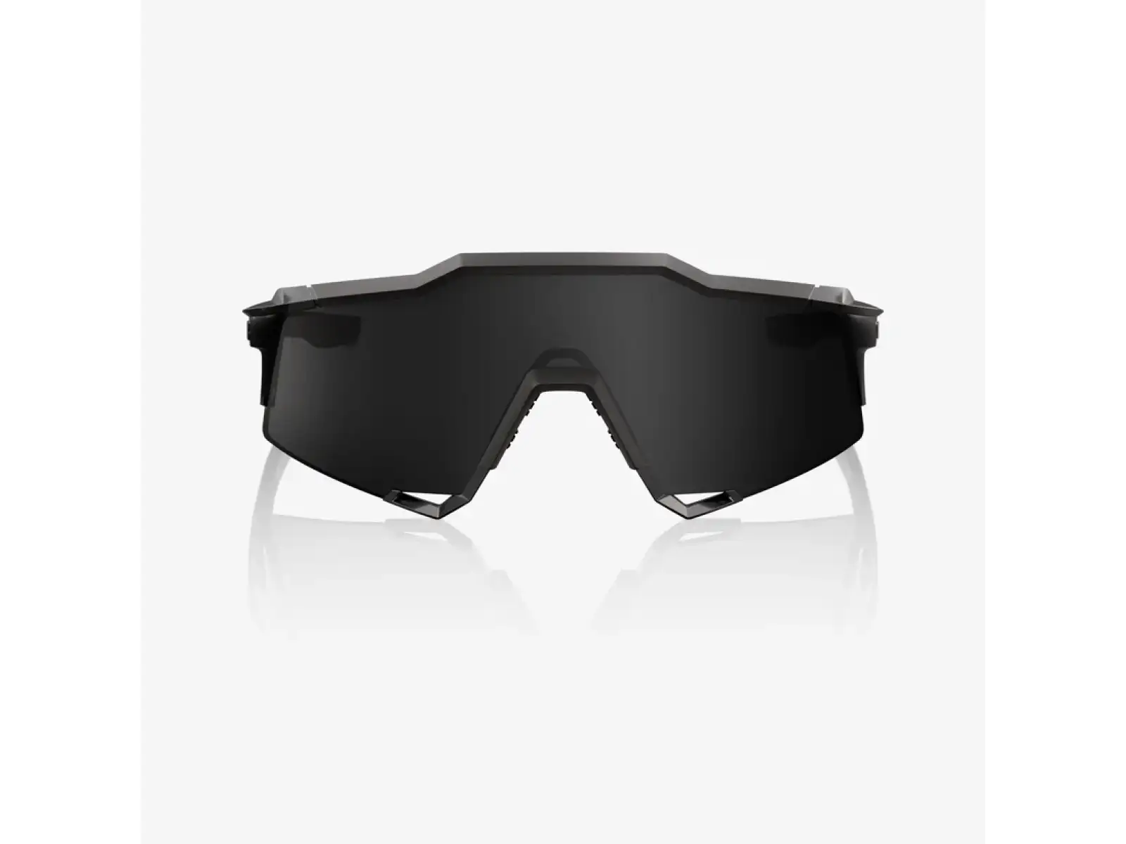 100% Speedcraft okulary przeciwsłoneczne Matte Black Gloss Black/Black Mirror