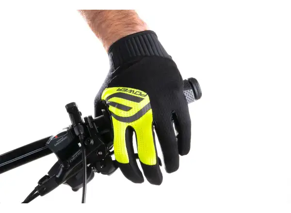 Force MTB Power rękawice czarna/fluo