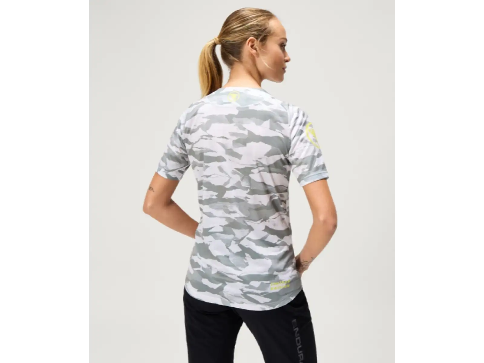 Endura LTD Mountain Camo damska koszulka krotki rekaw Haar Grey
