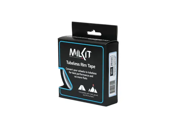milKit taśma do obręczy bezdętkowa 10 m x 29 mm czarna