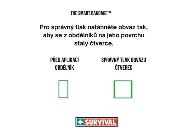 Survival Smart Bandage opatrunek uciskowy 10 cm x 2m