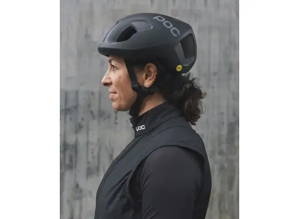 POC Ventral MIPS kask Uranium Black Matt