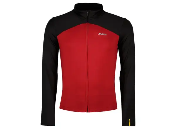 Mavic Cosmic Thermo męska bluza z długim rękawem Thermo Black/Biking Red