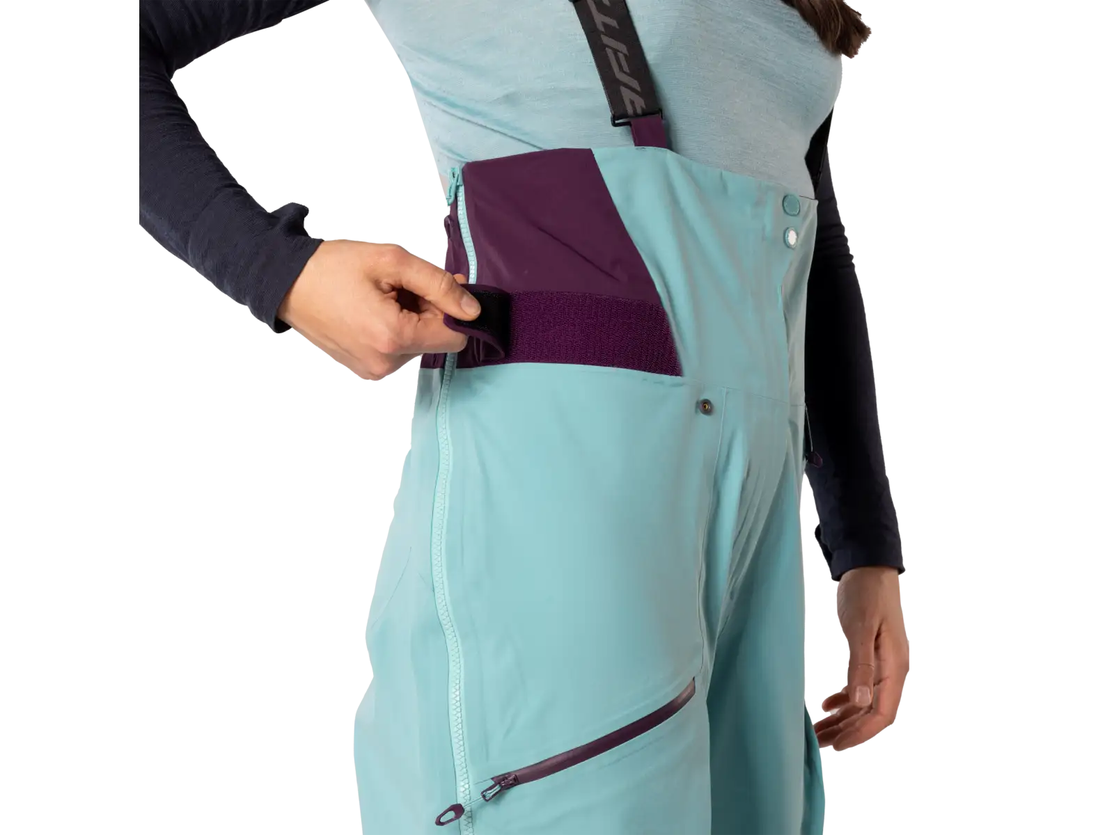 Dynafit Tigard Gore-Tex damskie zimowe spodnie Marine Blue