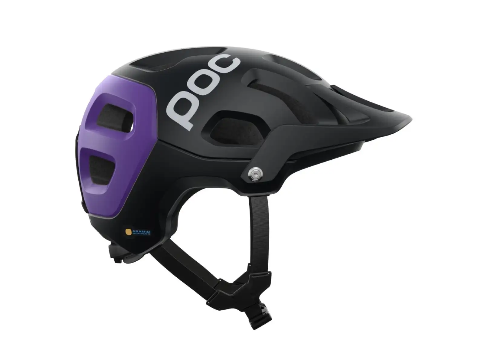 POC Tectal Race MIPS kask Uranium Black/Sapphire Purple Metallic/Matt