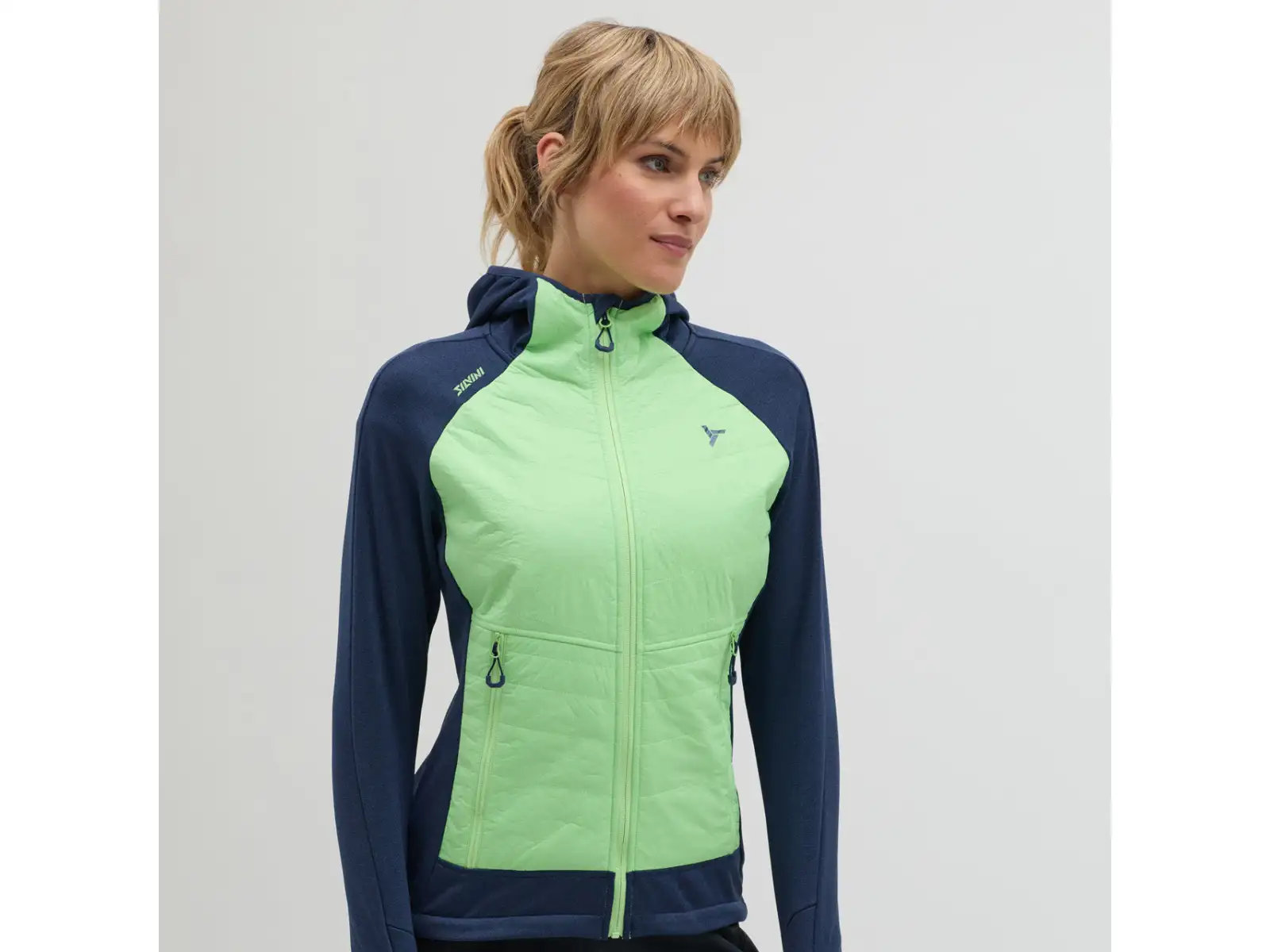 Silvini Divera damska ocieplana bluza Navy/Green