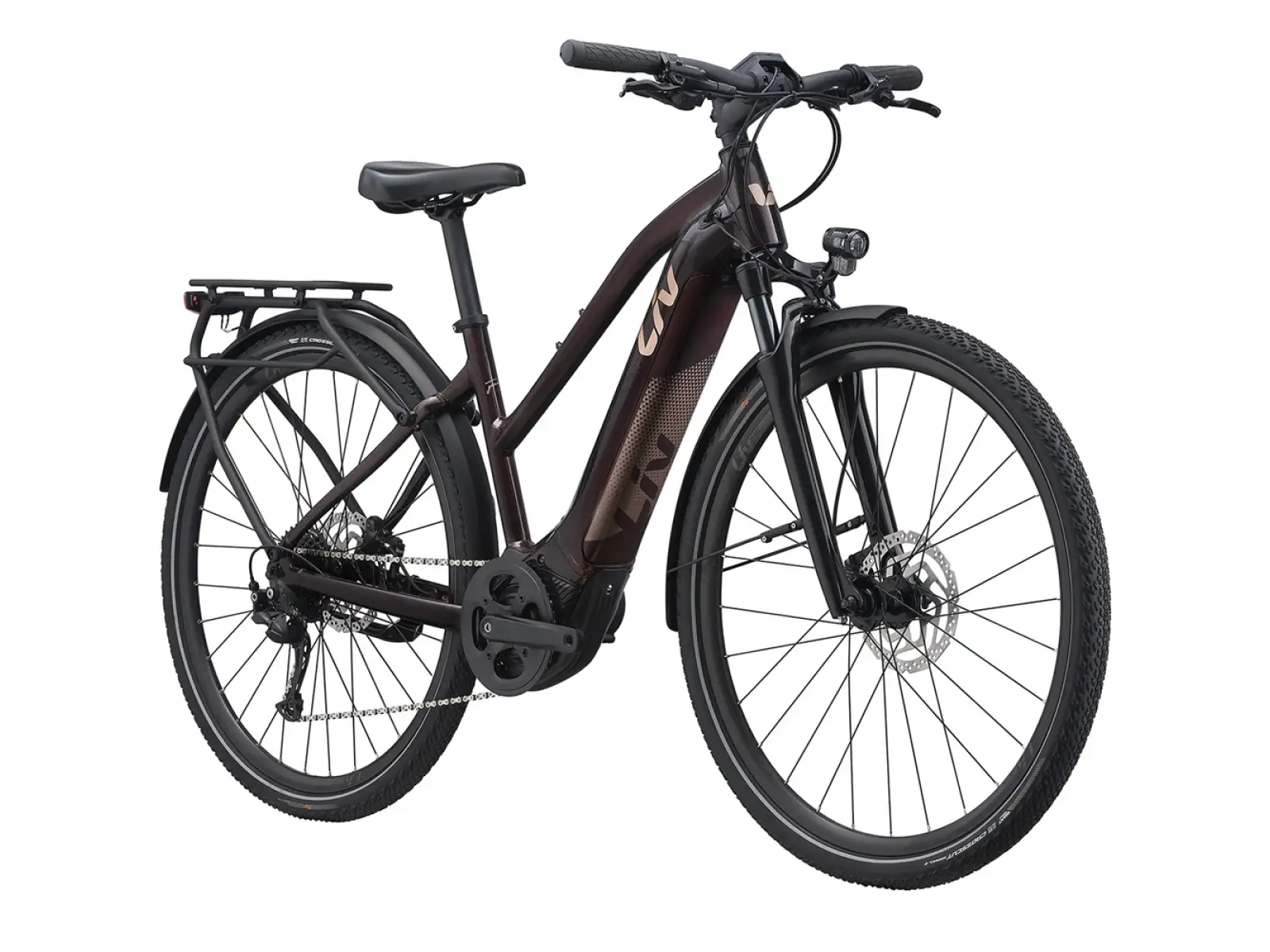 Liv Amiti E+2 rower elektryczny trekkingowy rosewood
