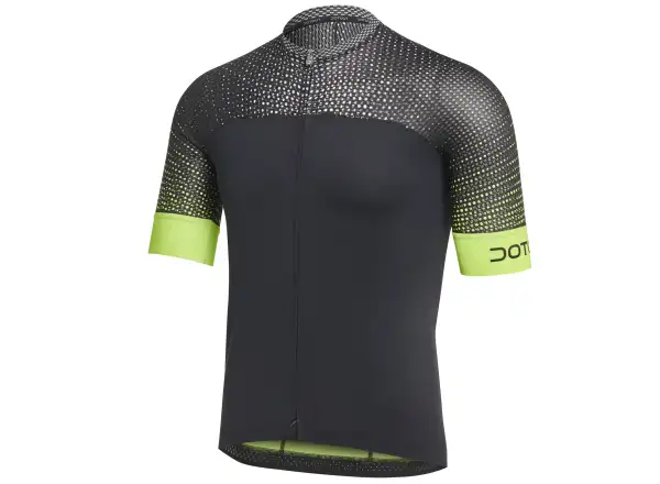 Dotout Hybrid męska koszulka z krótkim rękawem Black/Fluo Yellow