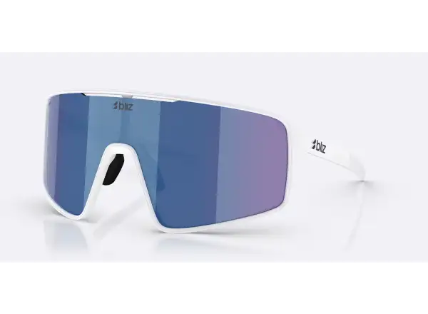 Bliz P001 okulary przeciwsłoneczne Matte White/Grey Blue Multi