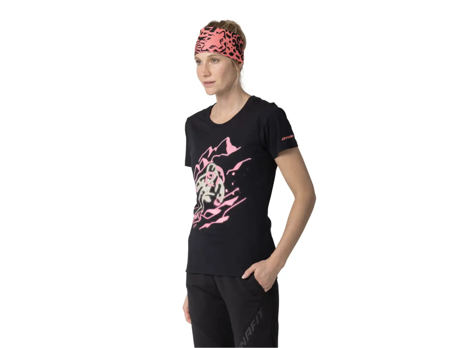 Dynafit Blacklight Cotton damska koszulka z krótkim rękawem Black Out