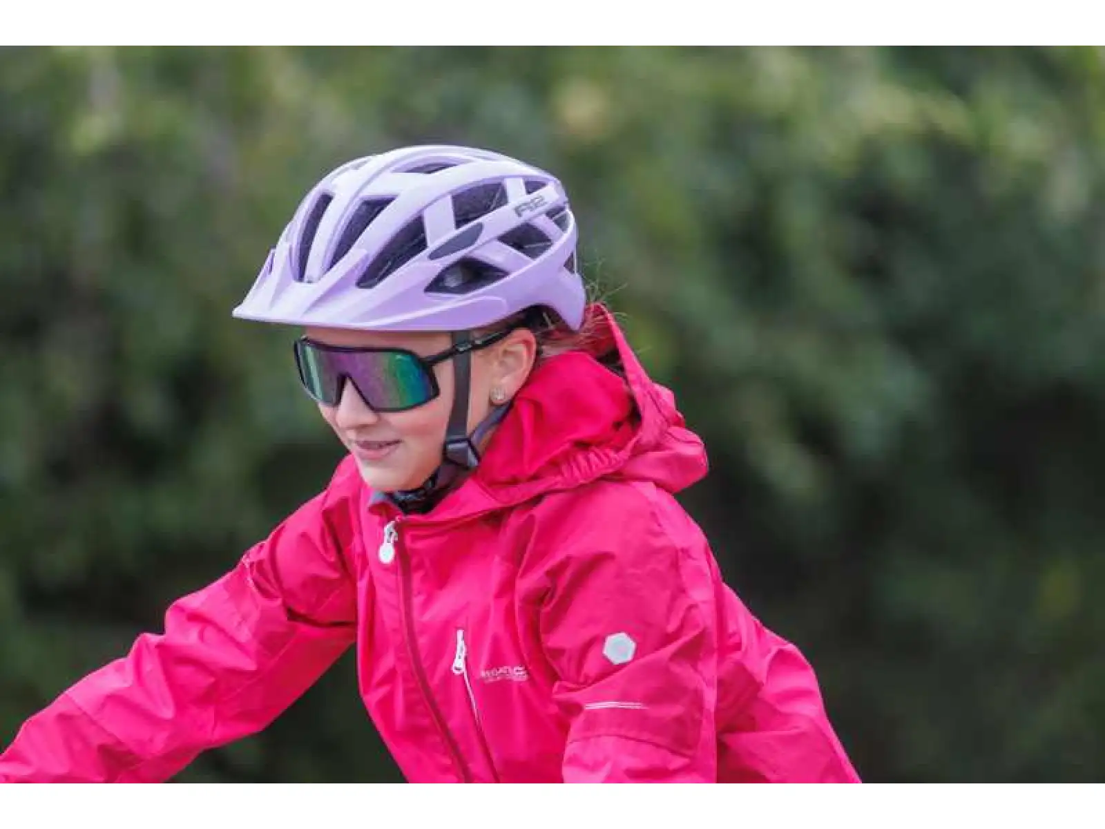 R2 Lumen Junior dziecięcy kask lawendowy