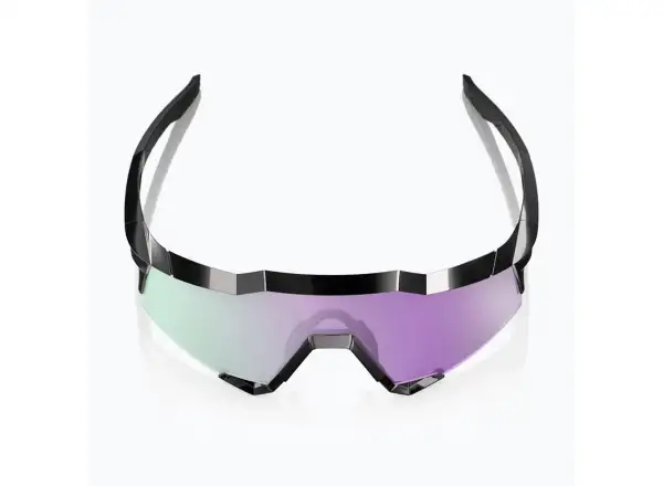 100% Speedcraft okulary przeciwsłoneczne Polished Black/HiPER Polarized Lavender Mirror