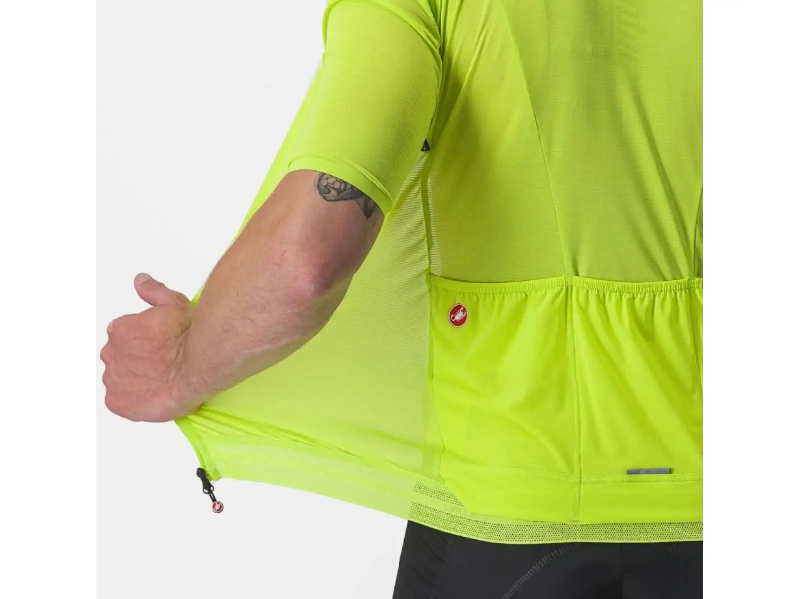 Castelli Superleggera 3 męska koszulka krótki rękaw Electric Lime