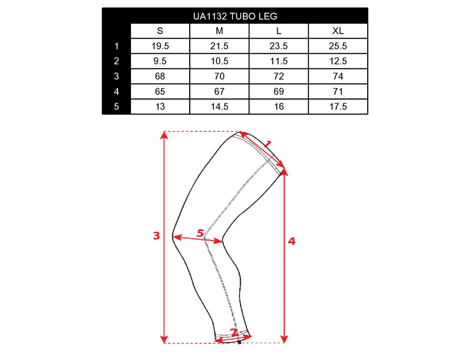 Silvini Tubo UA1132 nogawki na nogi Black