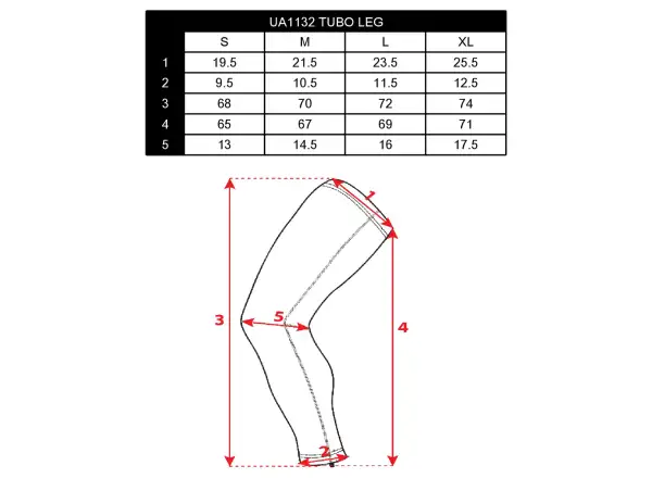 Silvini Tubo UA1132 nogawki na nogi Black