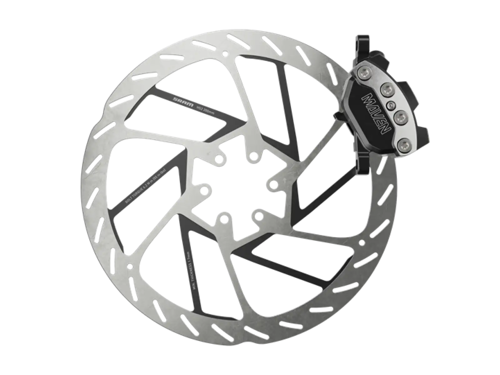 Sram Maven Ultimate B1 przedni hamulec tarczowy Clear anodized
