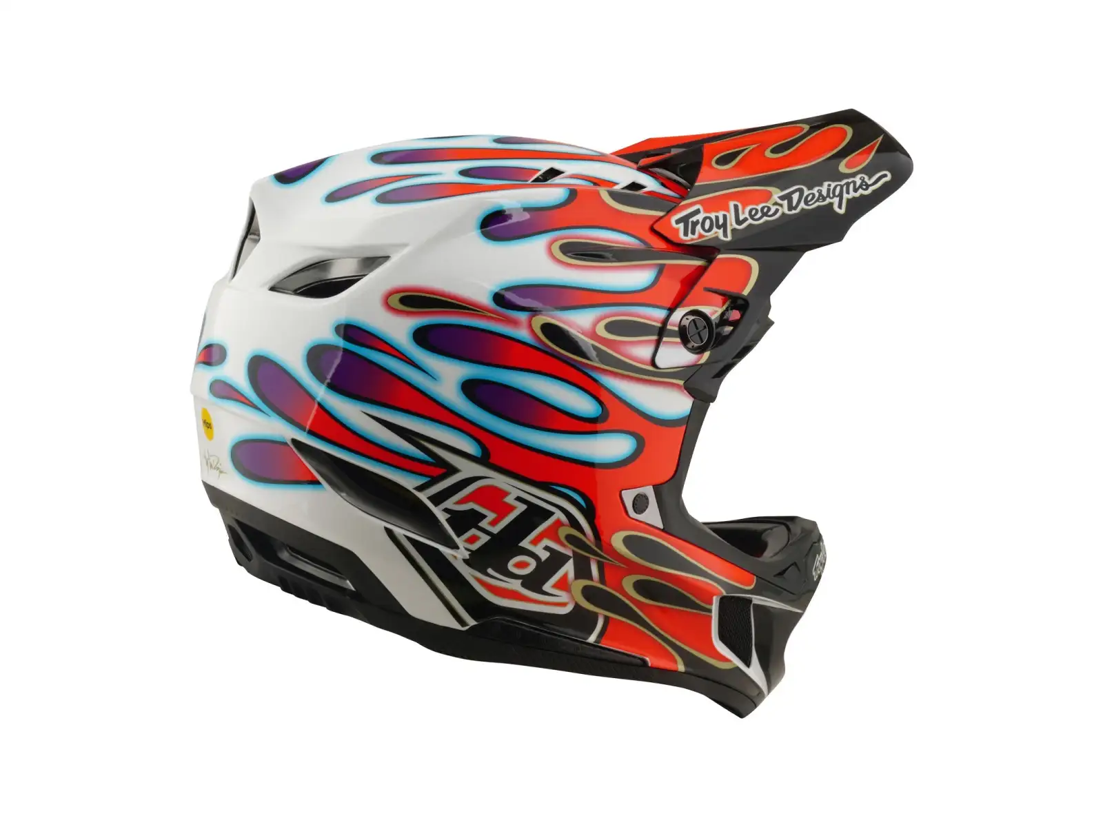 Troy Lee Desing D4 Composite Mips kask White/Red