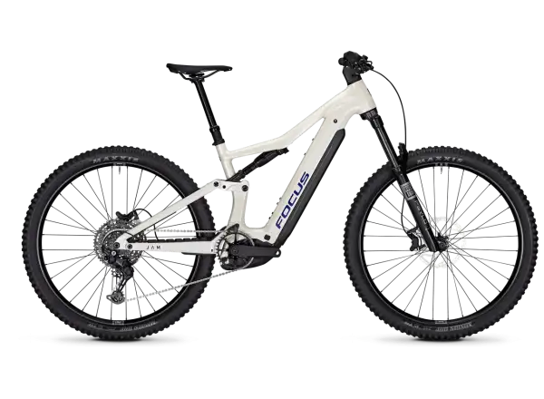 Focus JAM 7 800Wh w pełni amortyzowany rower elektryczny Champagne / Shellwhite