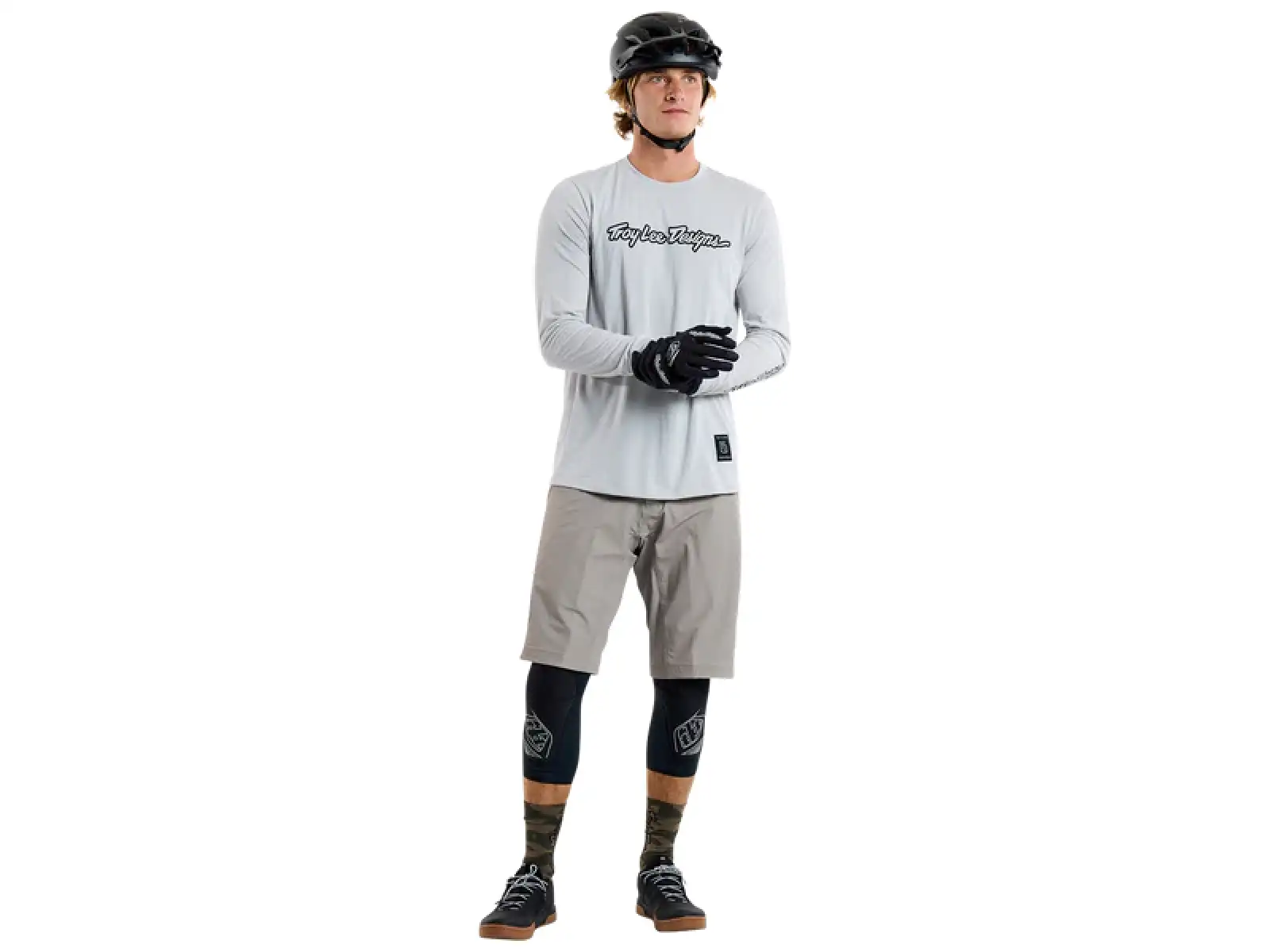 Troy Lee Designs Skyline Ride Tee Signature męska koszulka z długim rękawem Mist