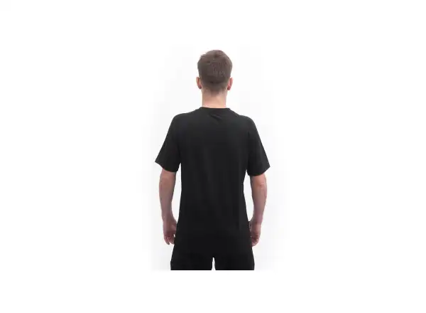 Sensor Merino Active No Logo męska koszulka krótki rękaw czarna