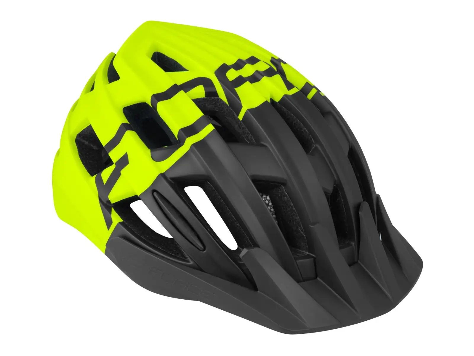 Force Corella MTB kask, czarno/fluo