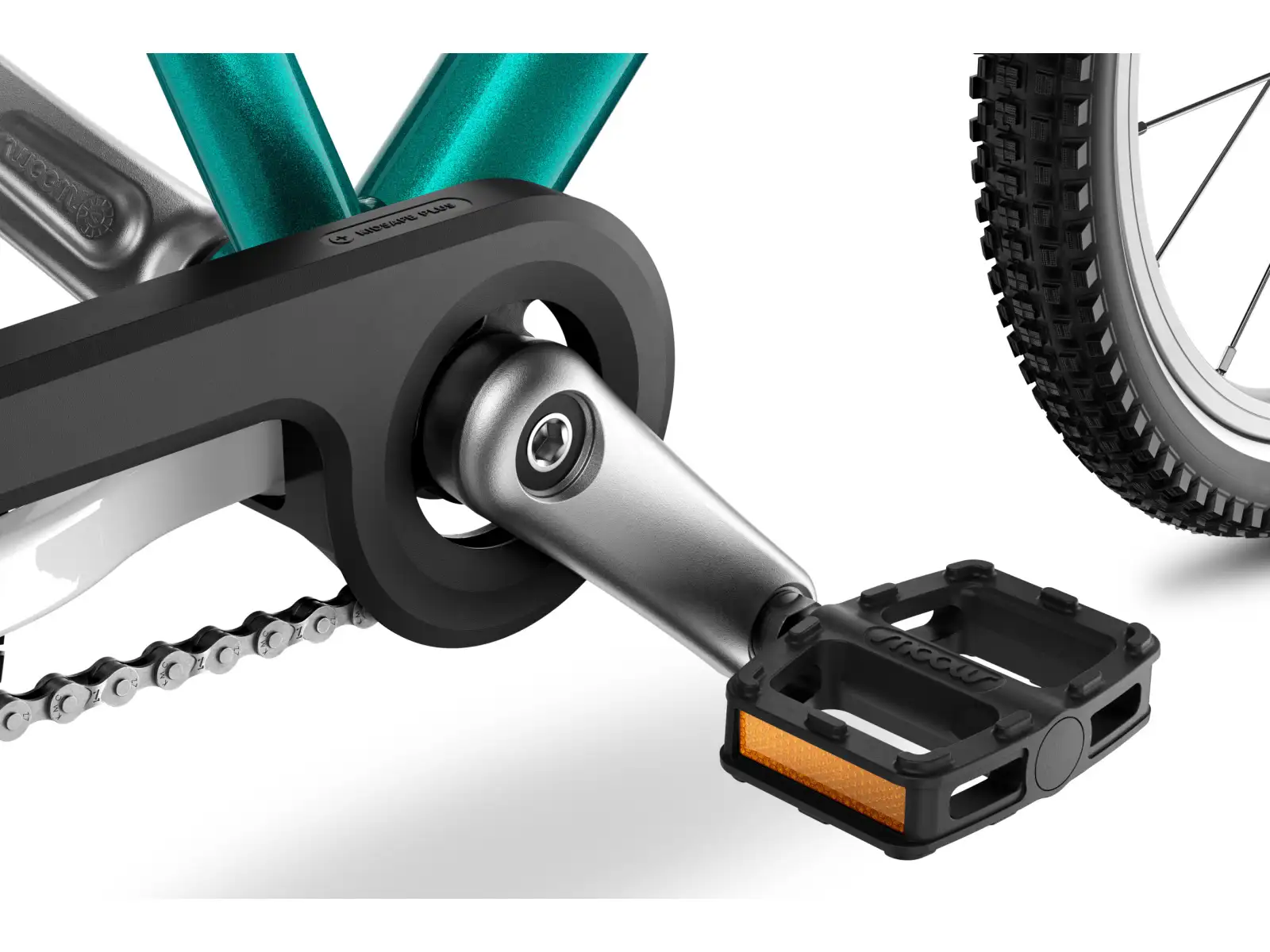Woom GO 3 rower dziecięcy 16" Metallic Turquoise