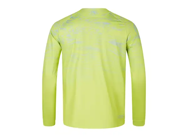 Endura LTD Marble Printed męska koszulka rowerowa z długim rękawem Lime Green