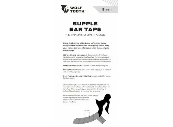 Wolf Tooth Supple Tape owijki czarna