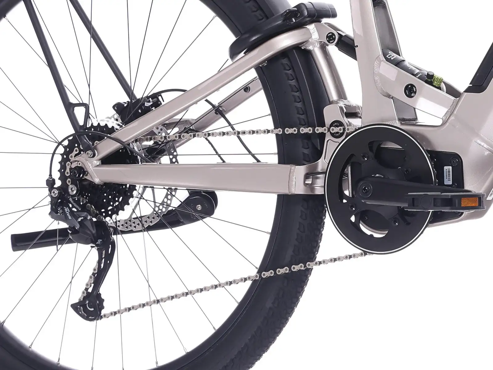 Rock Machine Crossride e450 FS niskonastupowe pełne zawieszenie rower elektryczny Sand Grey/Black