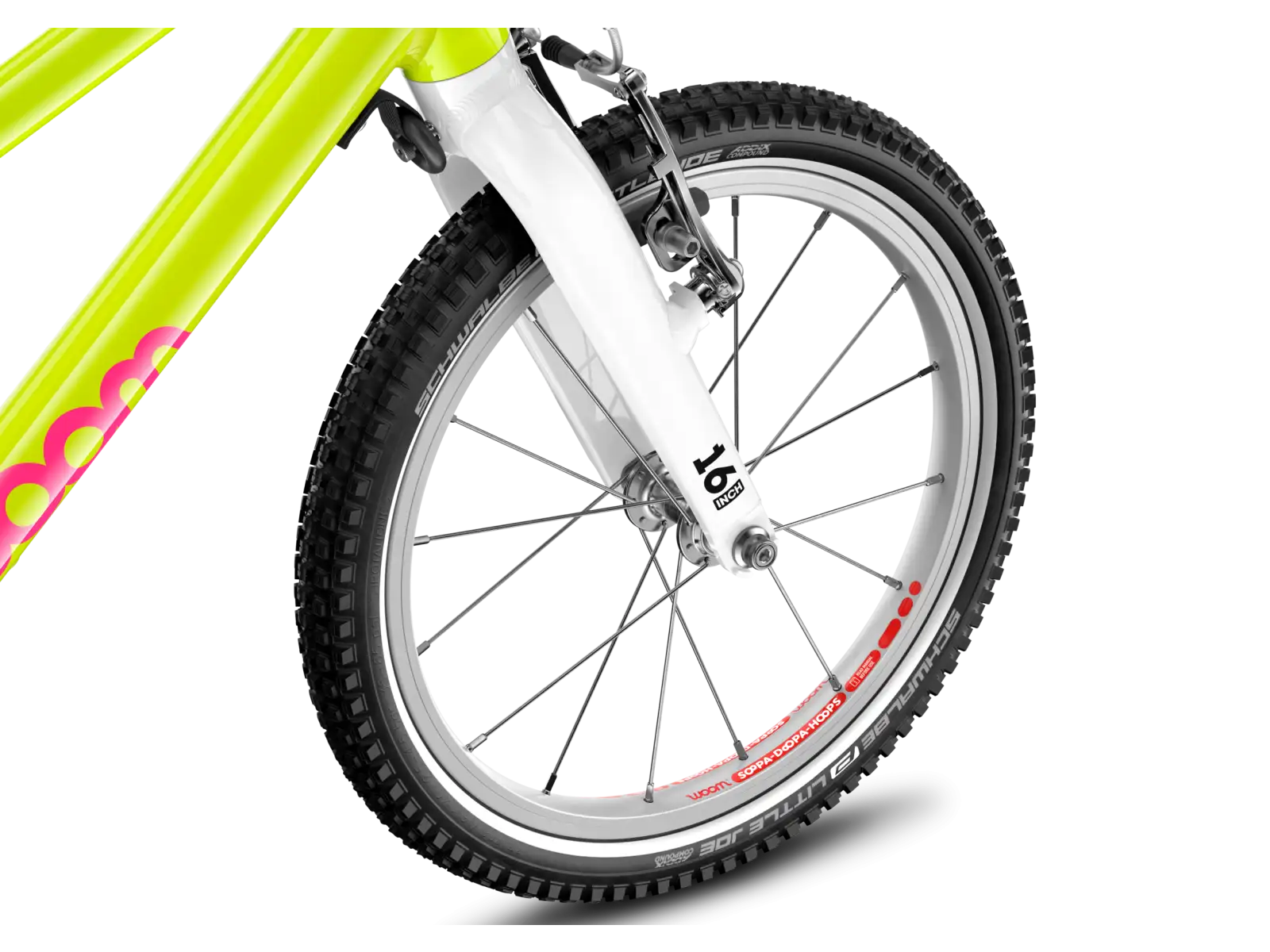 Woom GO 3 Automagic rower dziecięcy neon lime