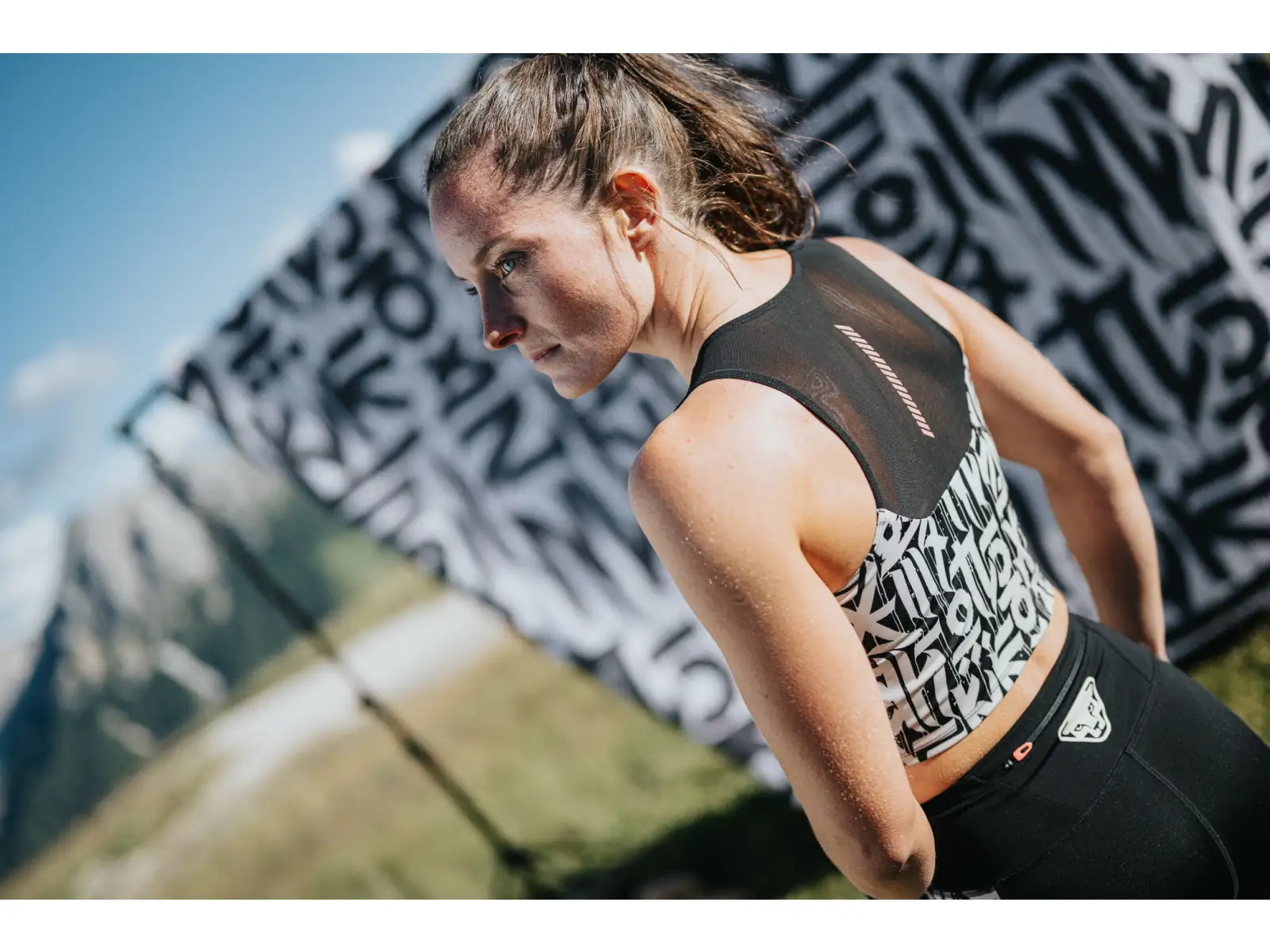 Dynafit Trail Crop Top damska koszulka bez rękawów Black Out