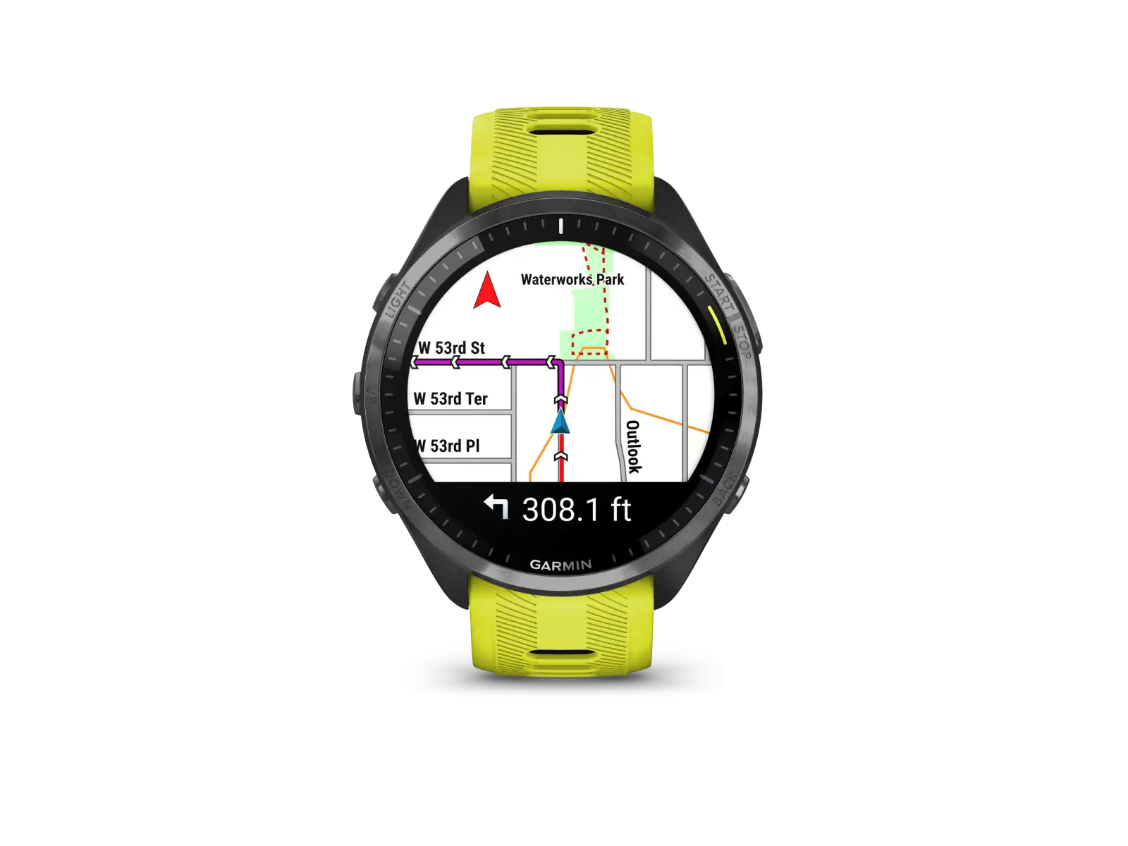 Garmin Forerunner 965 inteligentny zegarek Carbon Grey Titan DLC/Yellow