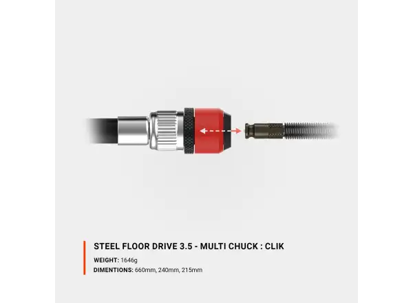 Lezyne Steel Floor Drive 3.5 Presta pompka warsztatowa