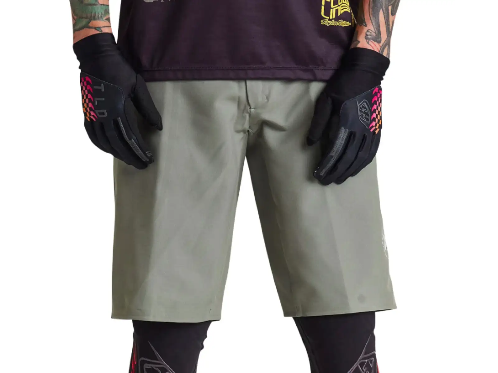 Troy Lee Designs Flowline Superlyte męskie szorty Mono Olive