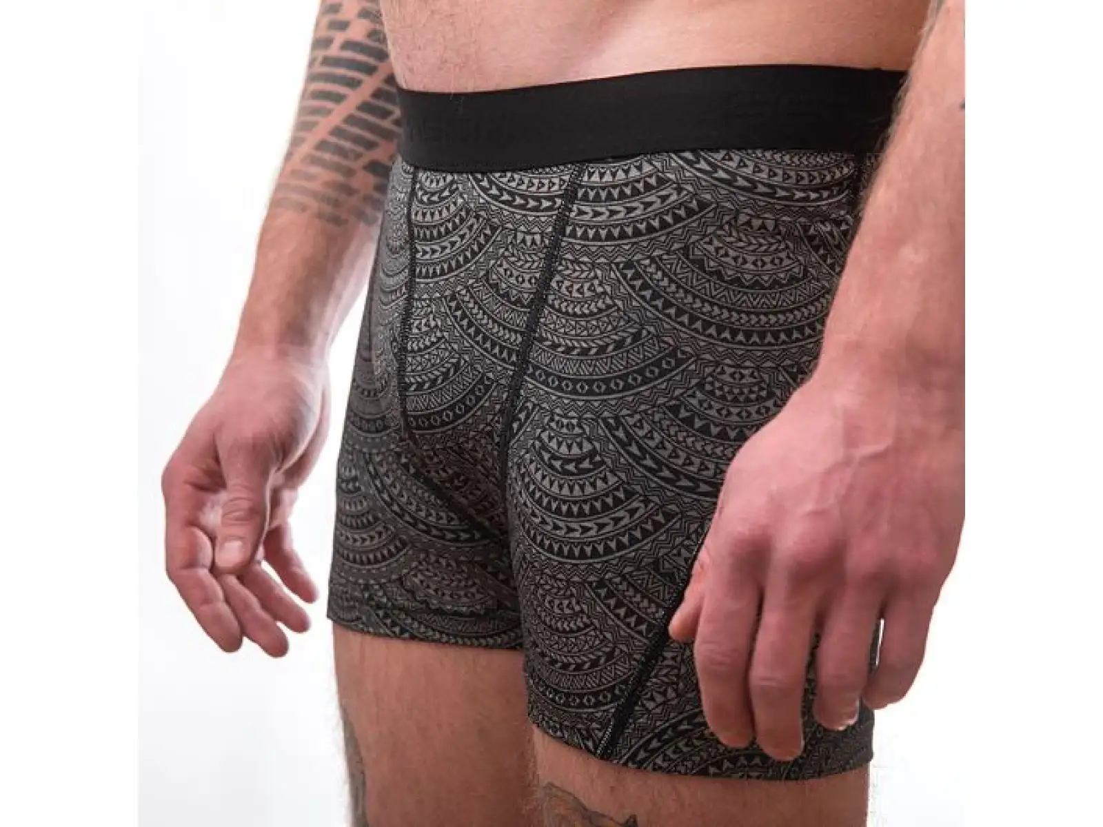 Sensor Merino Impress męskie bokserki szary/Maori