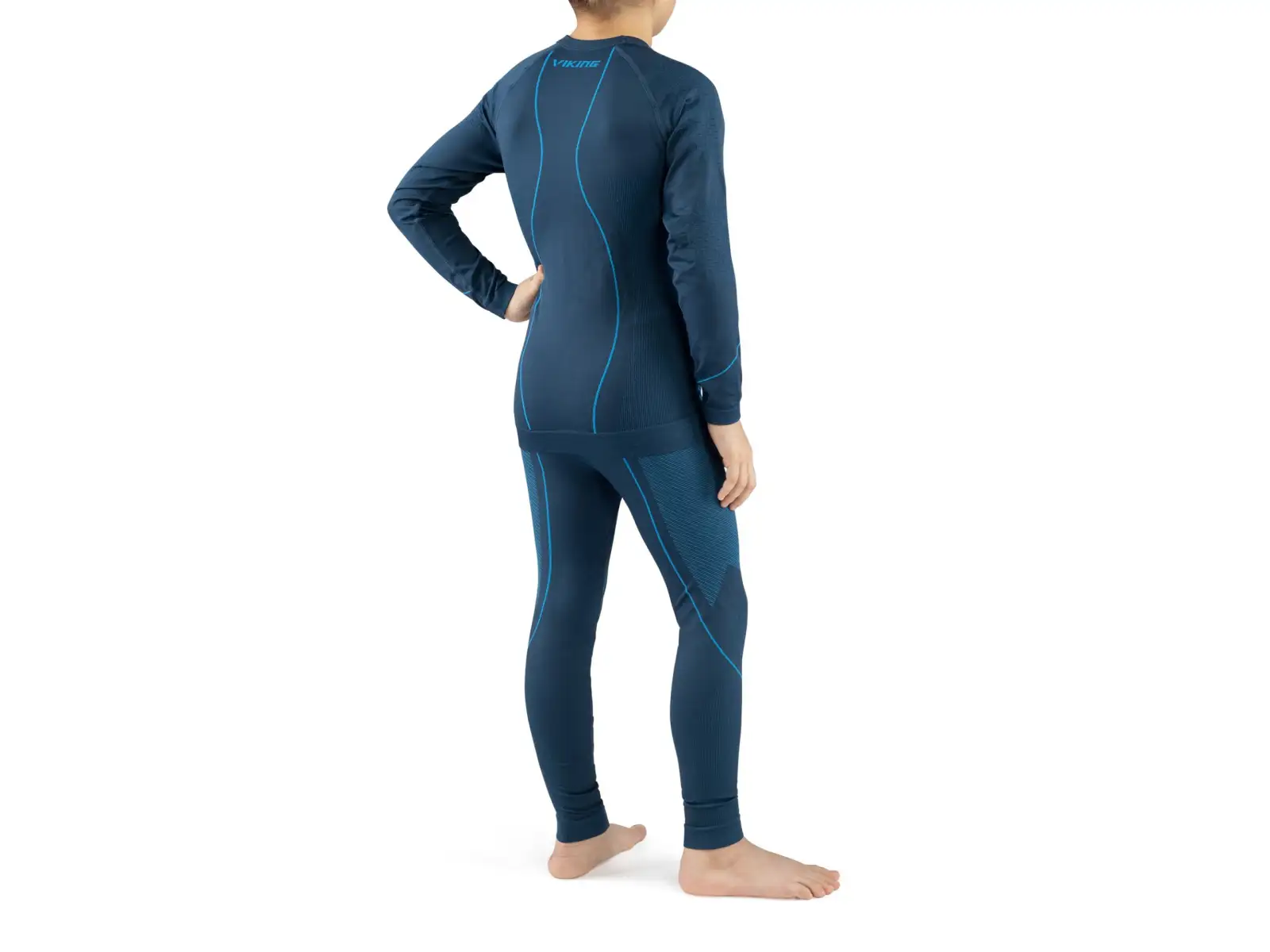 Viking Skido dziecięcy zestaw termoaktywny Navy Blue