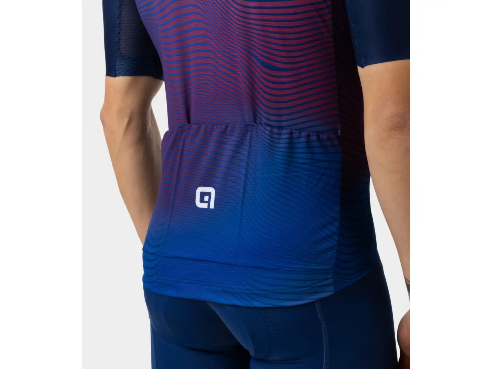 Alé PR-E Onda męska koszulka z krótkim rękawem Navy Blue