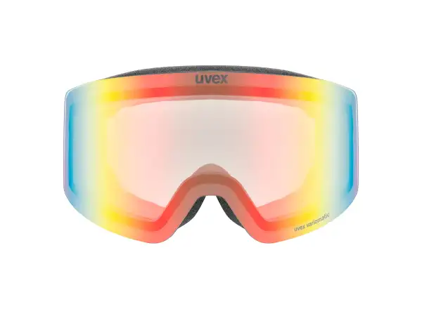 Uvex Provoque FM gogle narciarskie black matt/rainbow