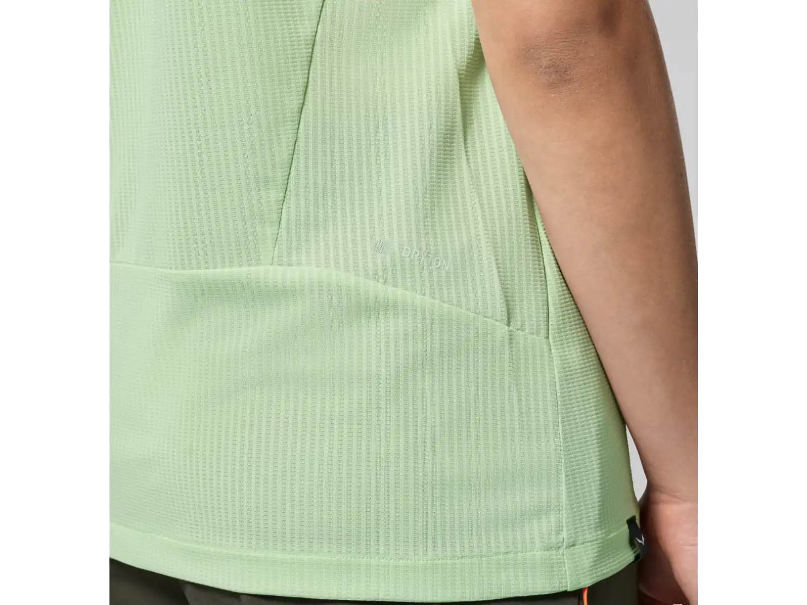 Salewa Dry'Ton Hybrid damska koszulka z krótkim rękawem Pastel Green