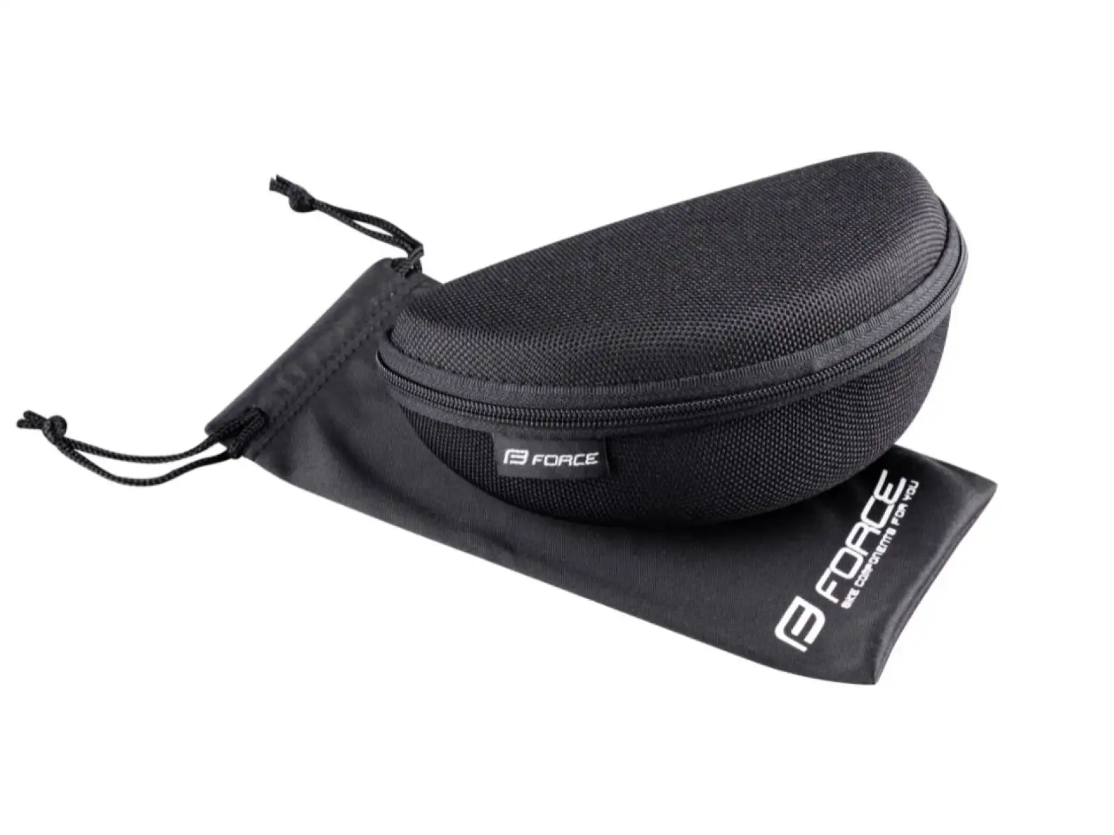 Force Sonic okulary rowerowe czarna/czerwona, czerwone lustrzane soczewki