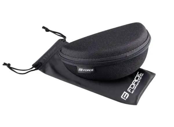 Force Sonic okulary rowerowe czarna/czerwona, czerwone lustrzane soczewki