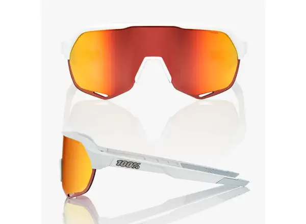 100% S2 okulary Soft Tact Off White/HiPER Red Multilayer Mirror Lens