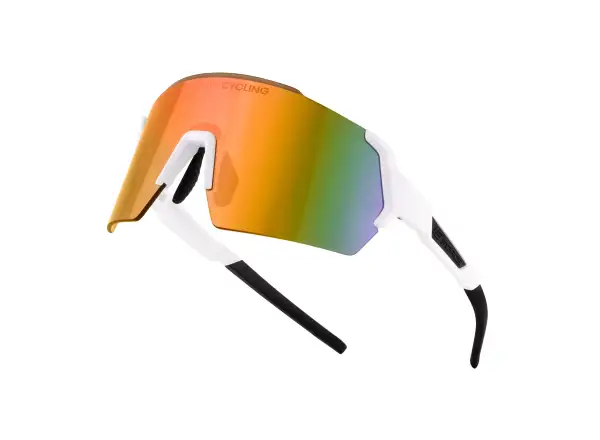 Force Electra okulary białe/czerwone revo szkło